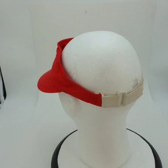 Rutgers Markam Motors Red Visor Hat Adjustable Strap Mens Vintage - Picture 5 of 12